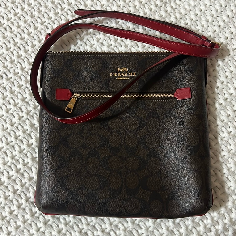 Coach Rowan File Bag Signature Canvas